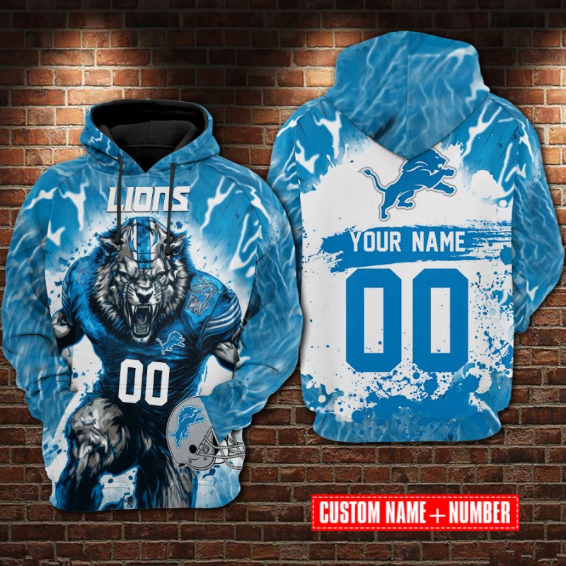 Detroit Lions Personalized Hoodie