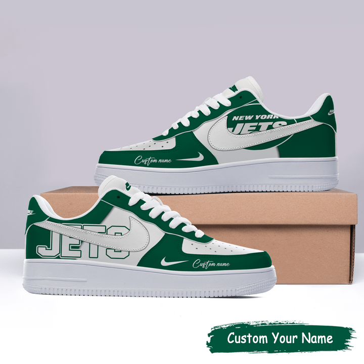 New York Jets Custom Name Fans Shoes