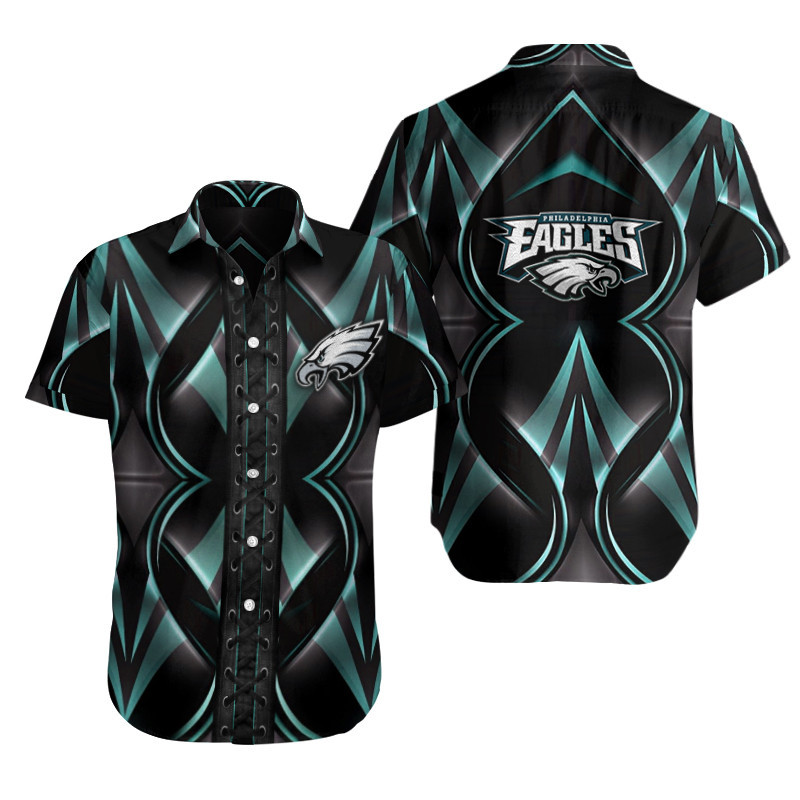 Sizing Chart for Philadelphia Eagles Button Shirts BG368