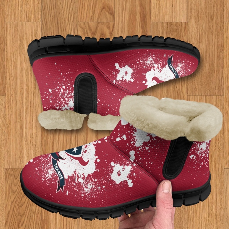 Houston Texans Comfy Winter Snow Boots Image 1