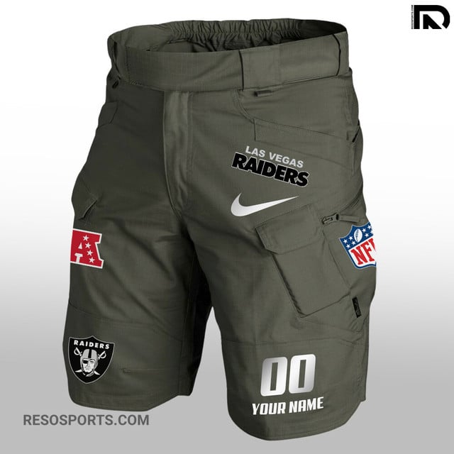 Back view of Las Vegas Raiders Men Shorts