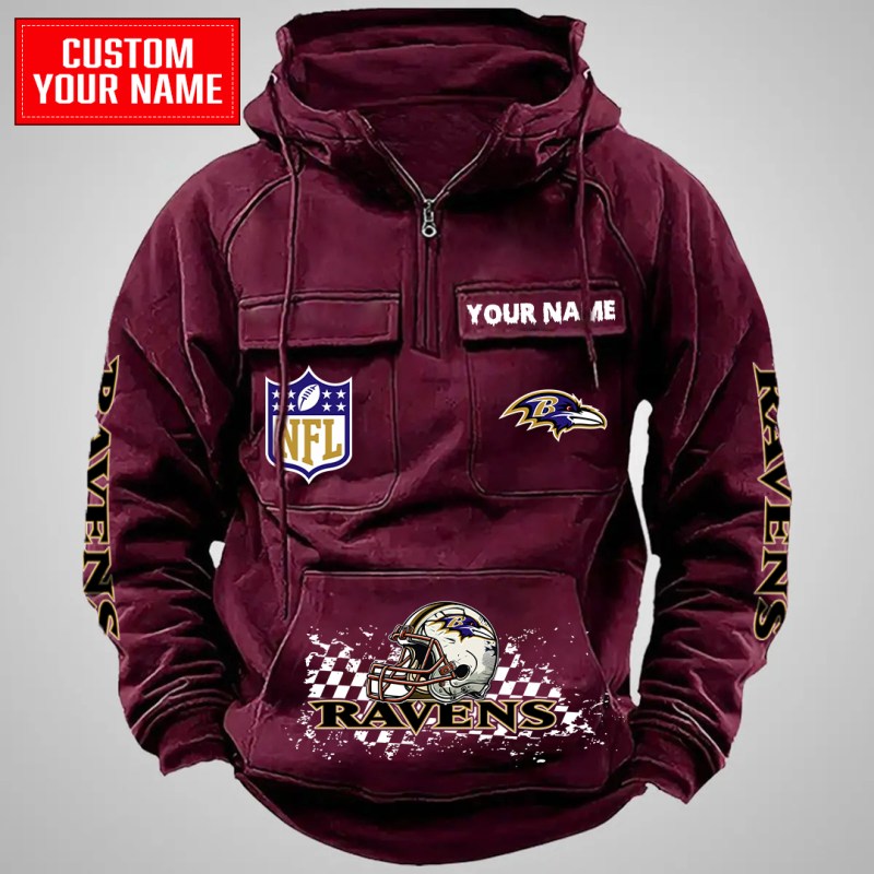 Red Baltimore Ravens Hoodie