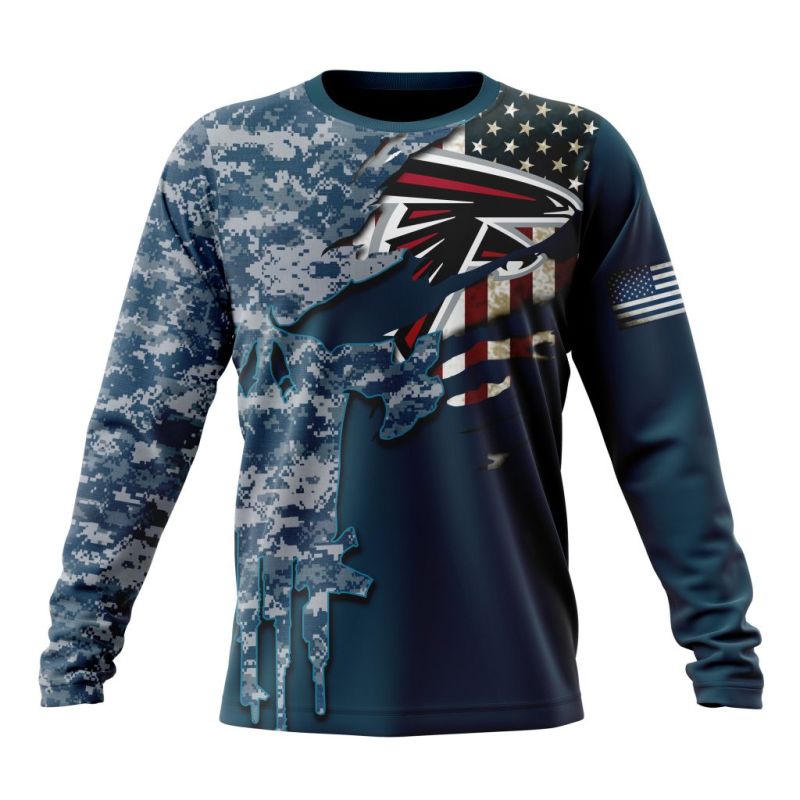 Atlanta Falcons Long Sleeve Shirt Front