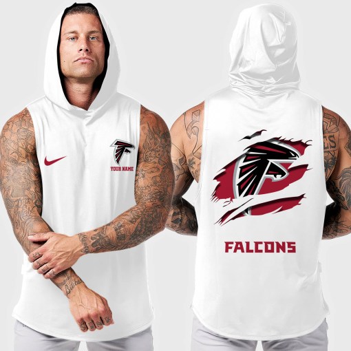 Atlanta Falcons Men's Workout Hooded Tank Top