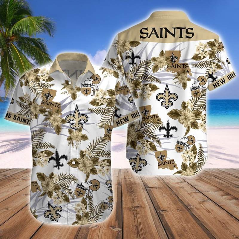 New Orleans Saints Button Shirts Sizing Chart