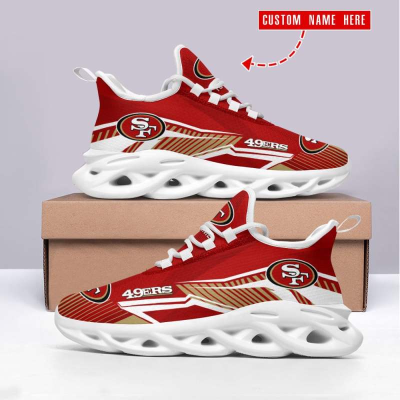 San Francisco 49ers Personalized Yeezy Running Sneakers
