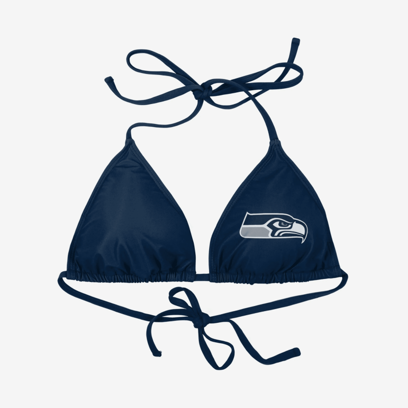 Seattle Seahawks Women's Solid Logo Bikini