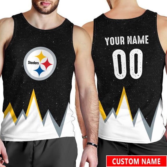 Pittsburgh Steelers Personalized Men's Tank Top