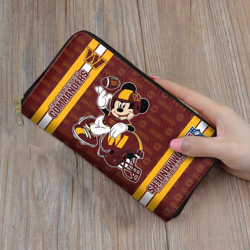 Washington Commanders Zip Around Wallet Design