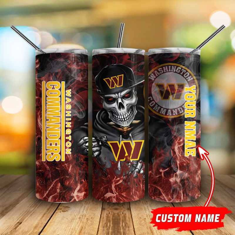 Washington Commanders Glitter Tumbler Mockup