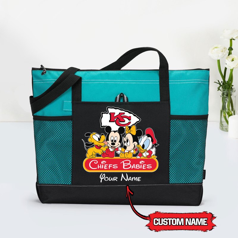 Kansas City Chiefs Tote Bag Teal