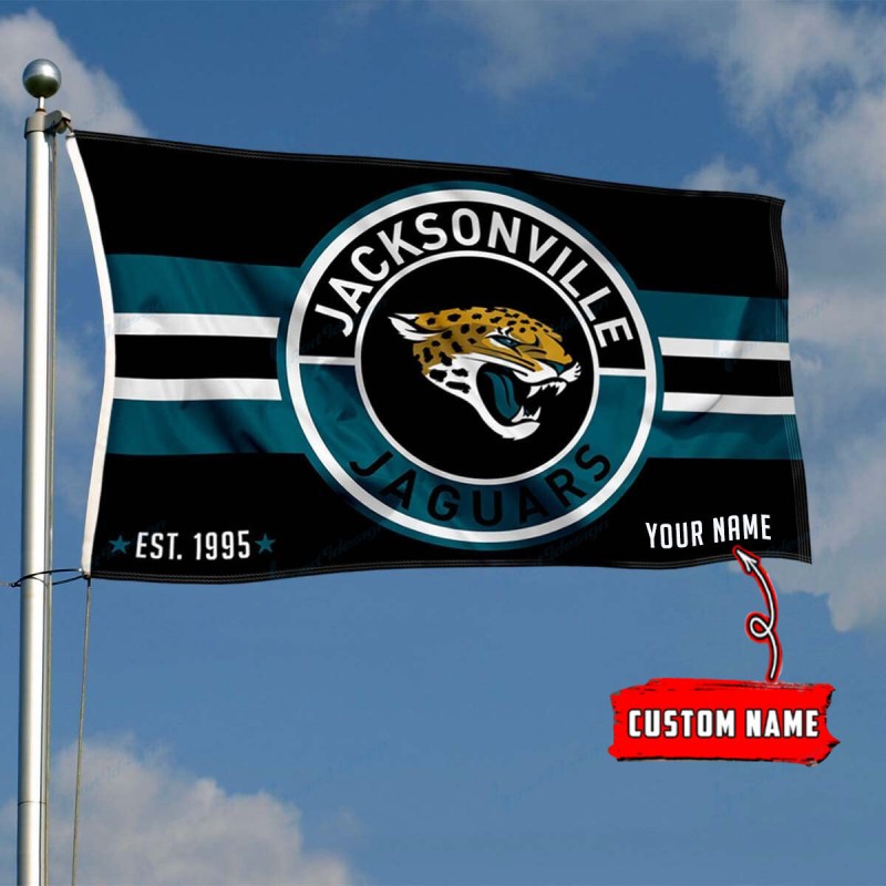 Jacksonville Jaguars Personalized Flag