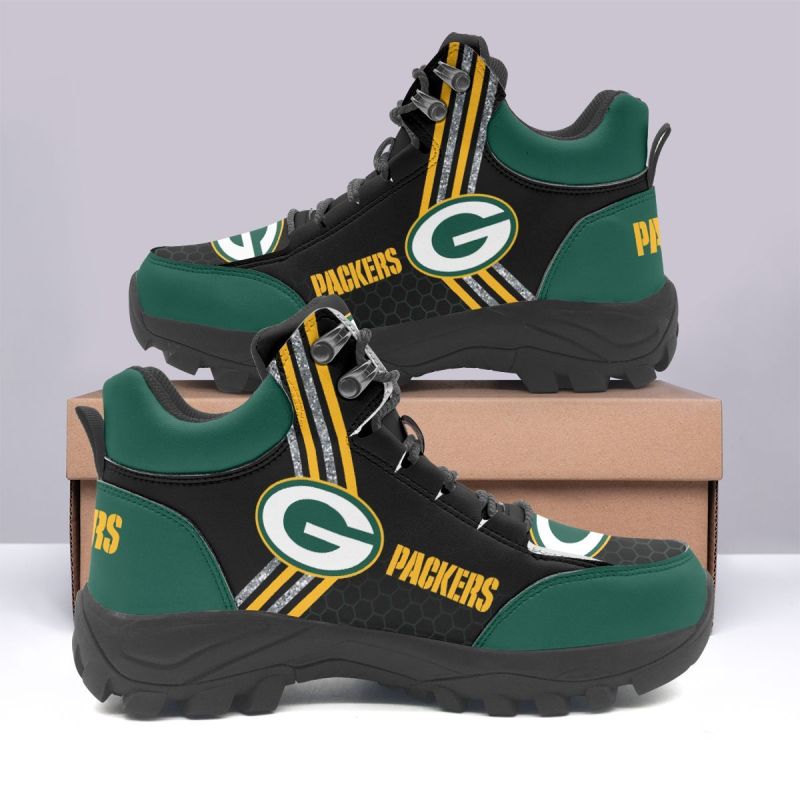 Green Bay Packers Hiking Shoes Back View