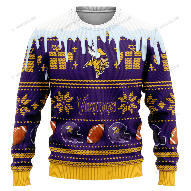 Minnesota Vikings Woolen Sweater Details
