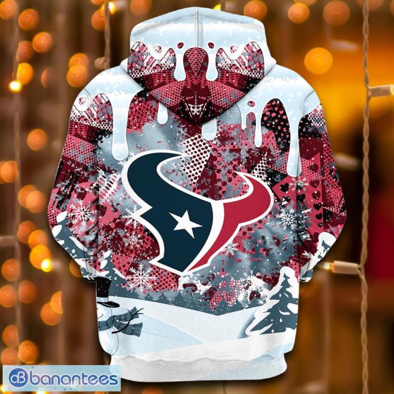 Houston Texans Christmas Hoodie Back View