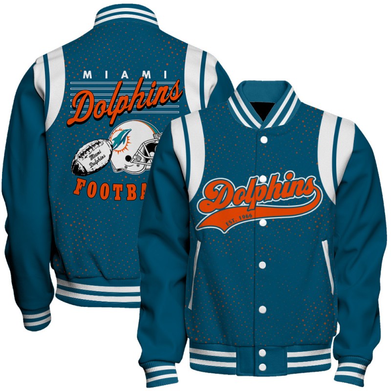 Miami Dolphins Varsity Jacket Image 1