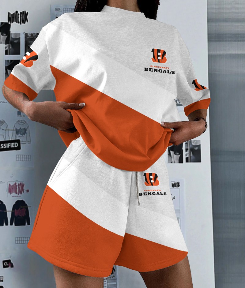 Cincinnati Bengals Top and Shorts Suit 2