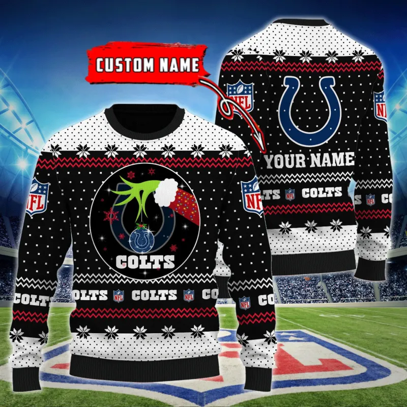 Indianapolis Colts Personalized Woolen Sweater