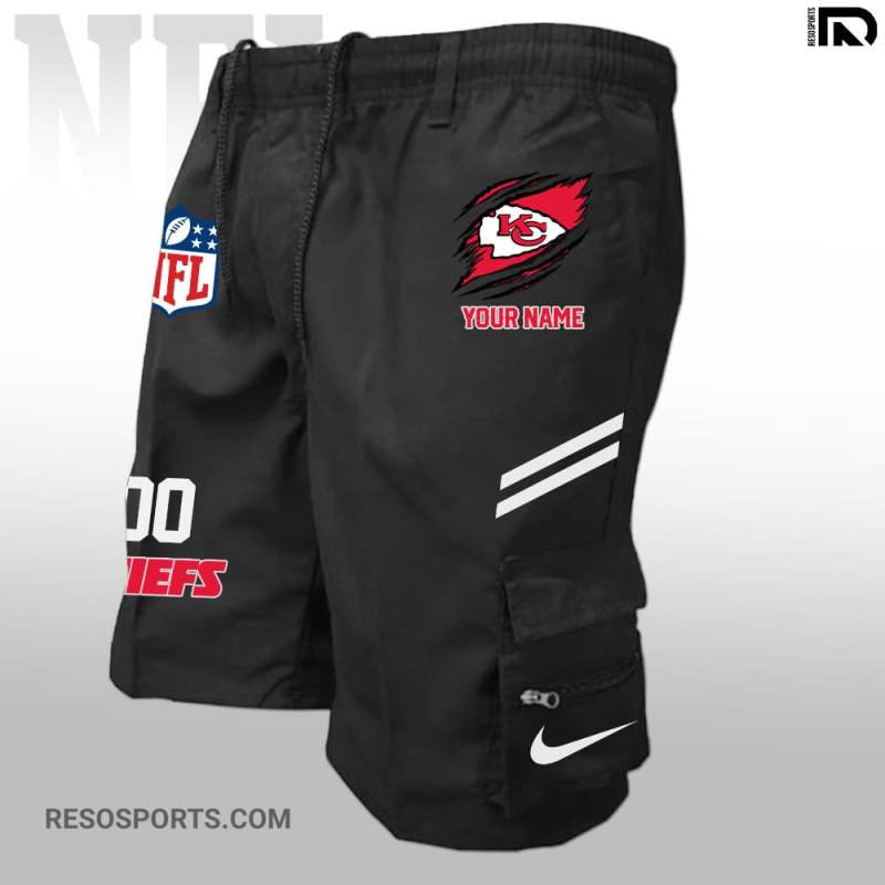 Kansas City Chiefs Personalized Multi-Pockets Man Shorts