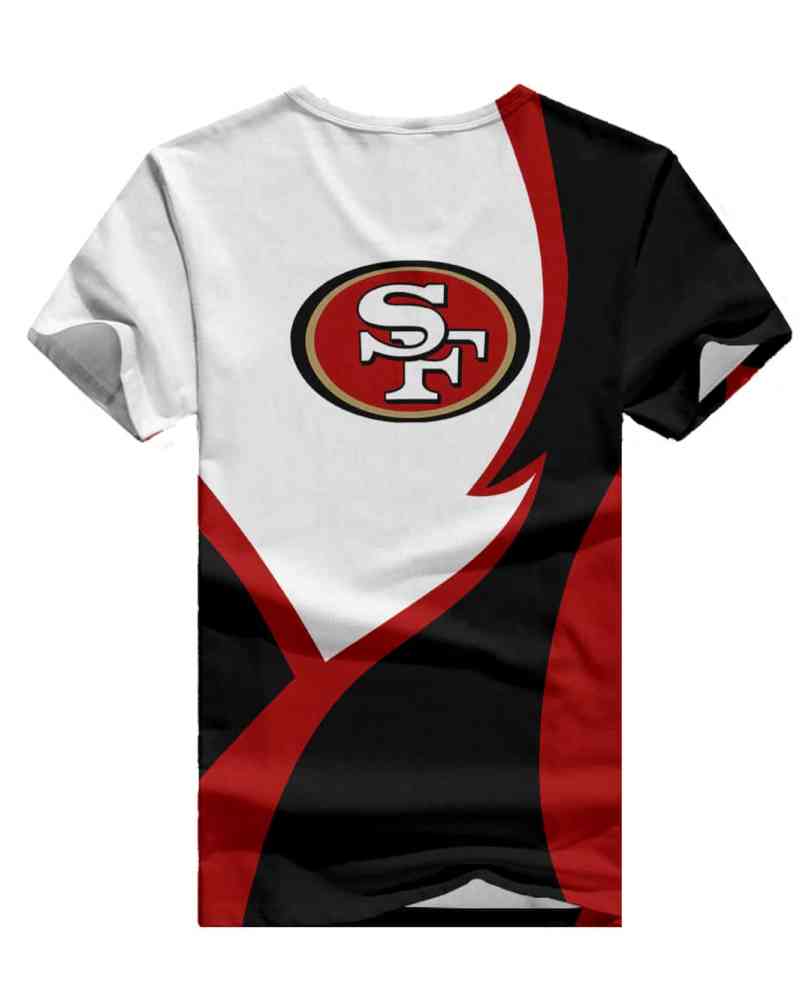 San Francisco 49ers Personalized V-neck T-shirt Design