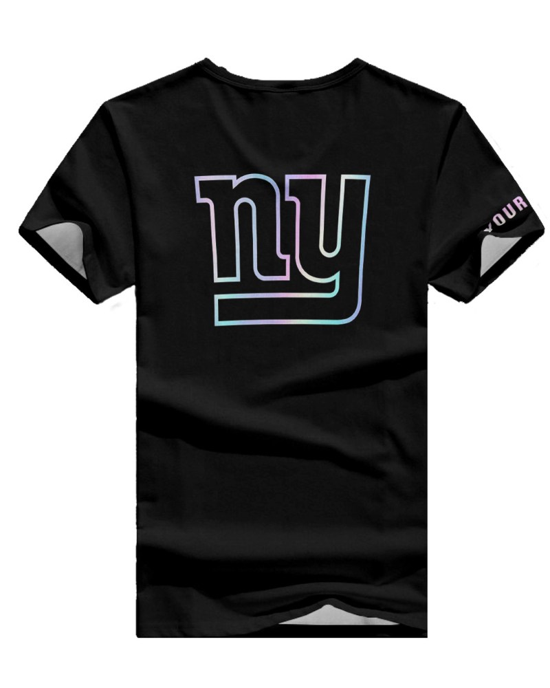 New York Giants Personalized Summer V-neck T-shirt