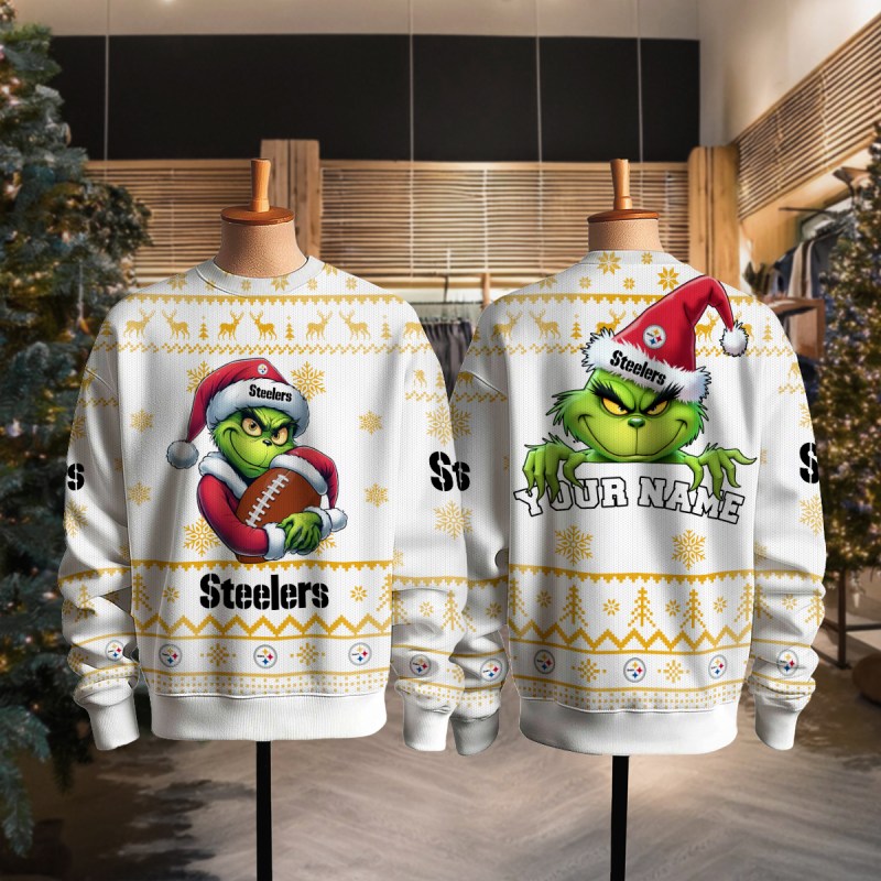 Pittsburgh Steelers Ugly Christmas Sweater - Full View
