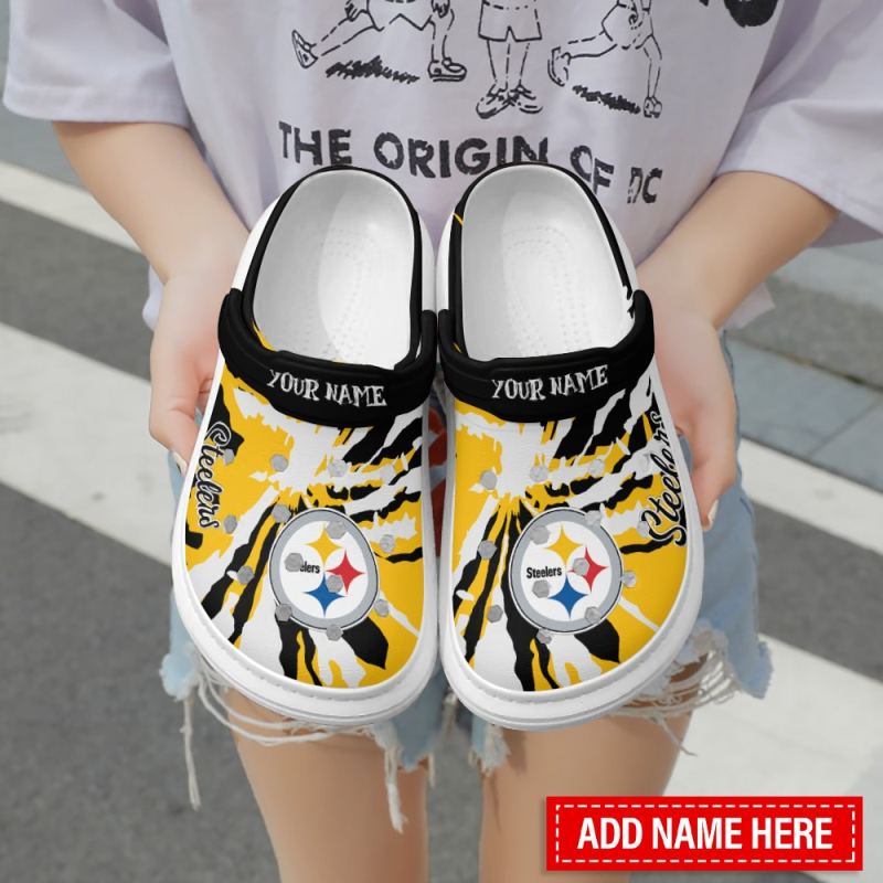 Pittsburgh Steelers Personalized Clog Detail