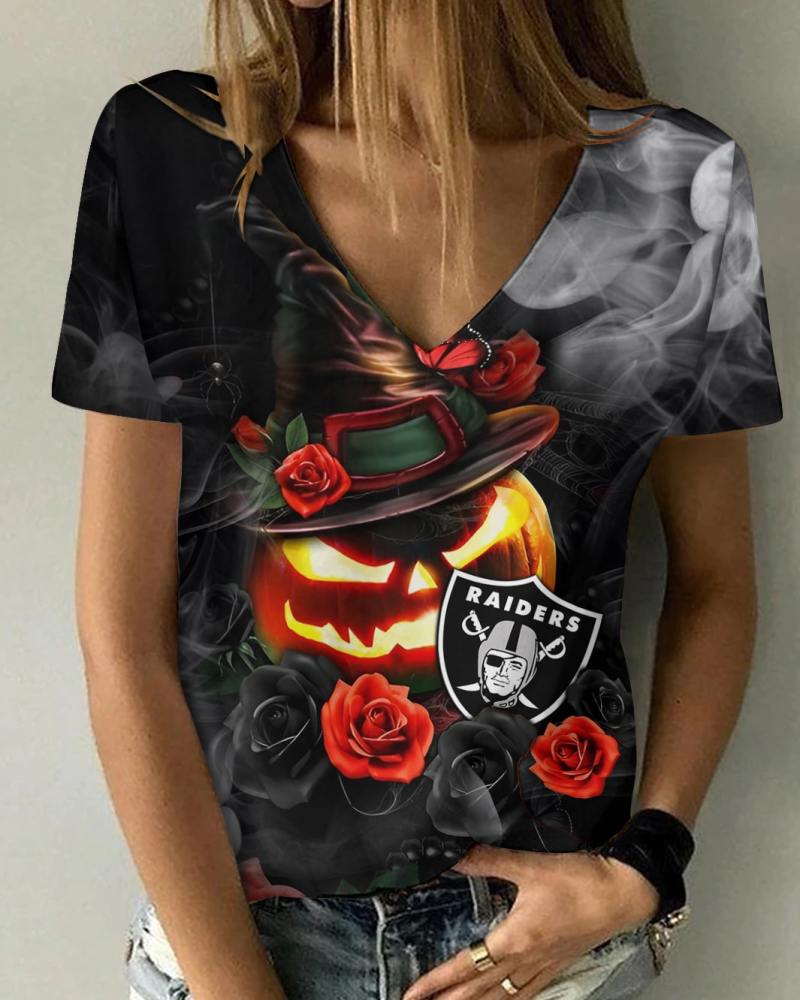 Las Vegas Raiders V-neck T-shirt - Image 1