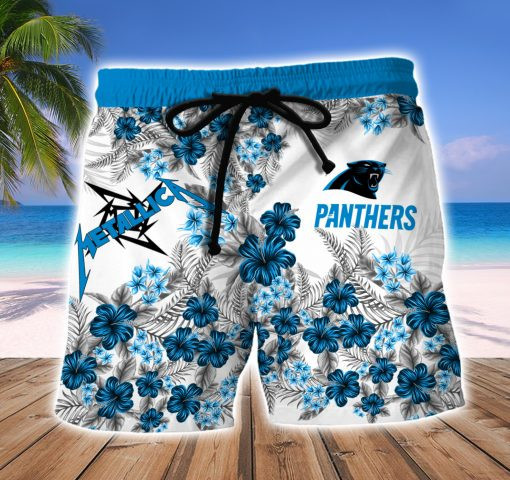 Carolina Panthers Hawaii Shirt & Shorts
