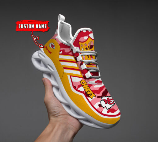 Kansas City Chiefs Personalized Yezy Running Sneakers