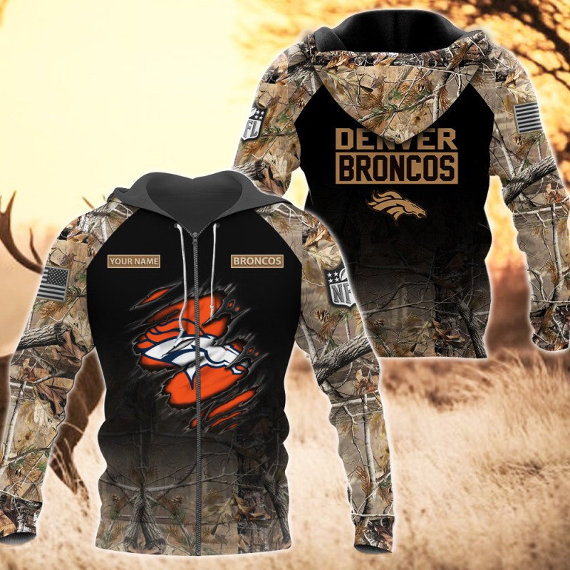 Denver Broncos Personalized Ugly Christmas Sweater