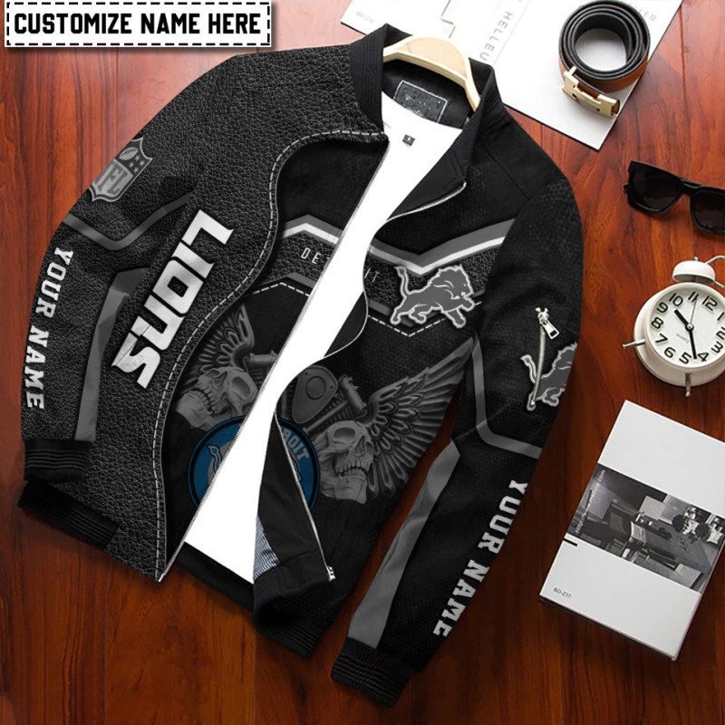 Detroit Lions Bomber Jacket Interior