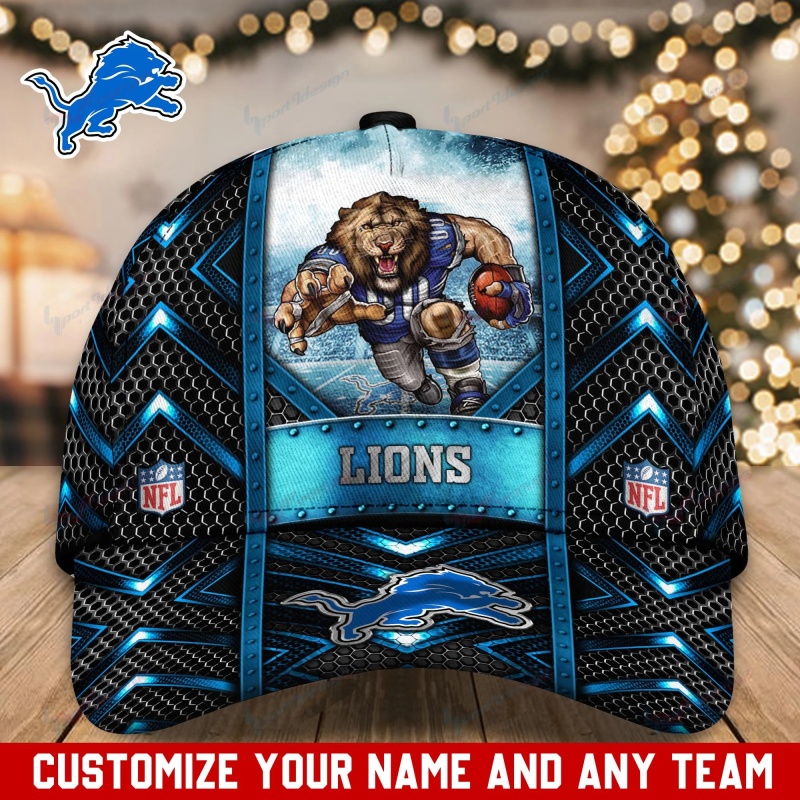 Detroit Lions Personalized Classic Cap