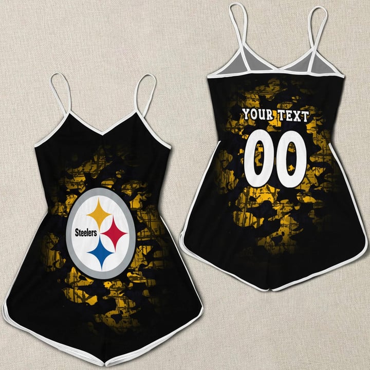 Pittsburgh Steelers Romper 3D Printed Jumpsuit