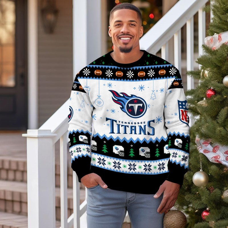 Tennessee Titans Ugly Christmas Sweater - MK Outdoor3