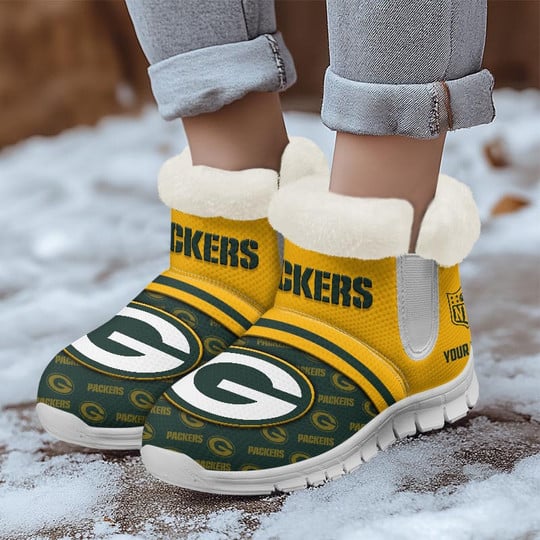 Stylish Green Bay Packers Snow Boots