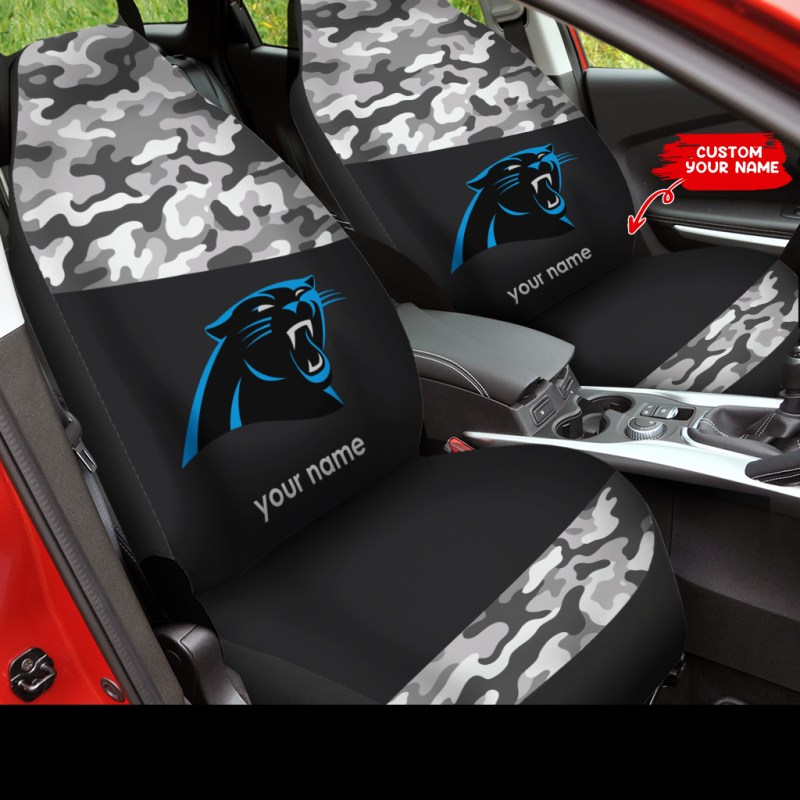 Carolina Panthers Personalized Car Seat Covers