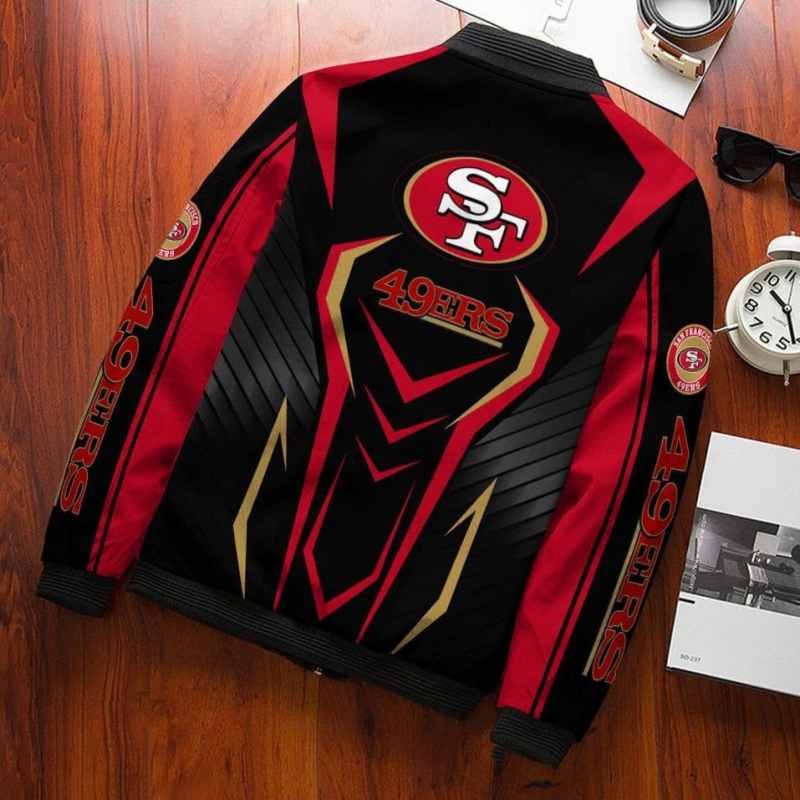 San Francisco 49ers Bomber Jacket Back View