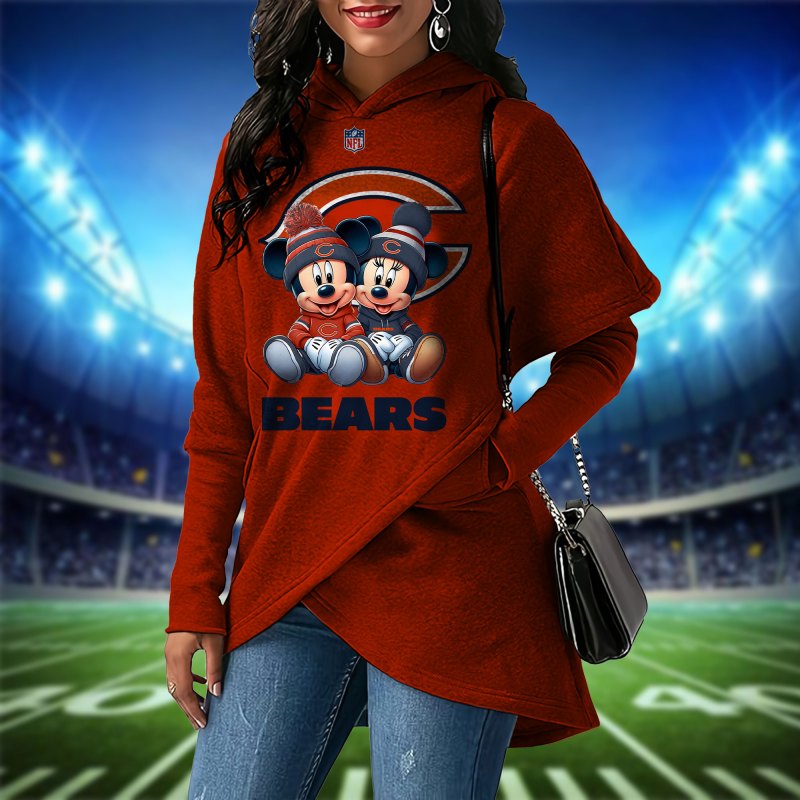 Chicago Bears Women Irregular Hoodie