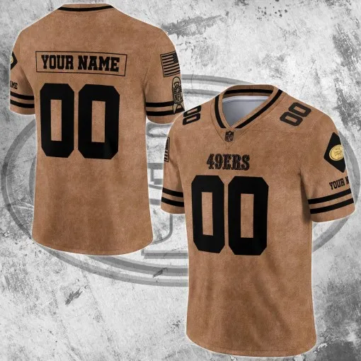 San Francisco 49ers V-neck Football Jersey