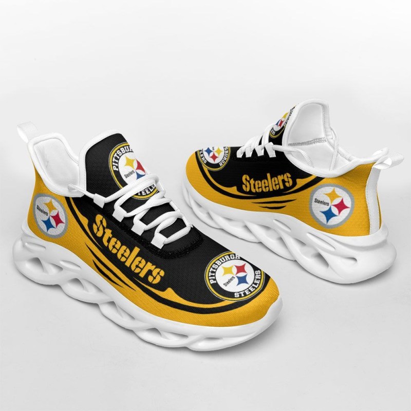 Pittsburgh Steelers Yezy Running Sneakers Back