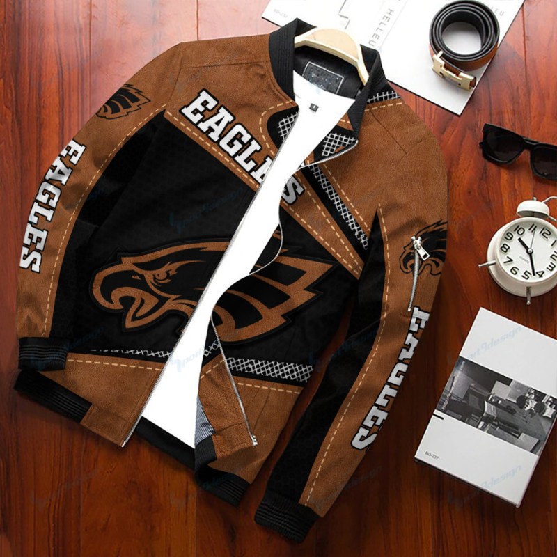 Philadelphia Eagles Personalized Bomber Jacket Detail