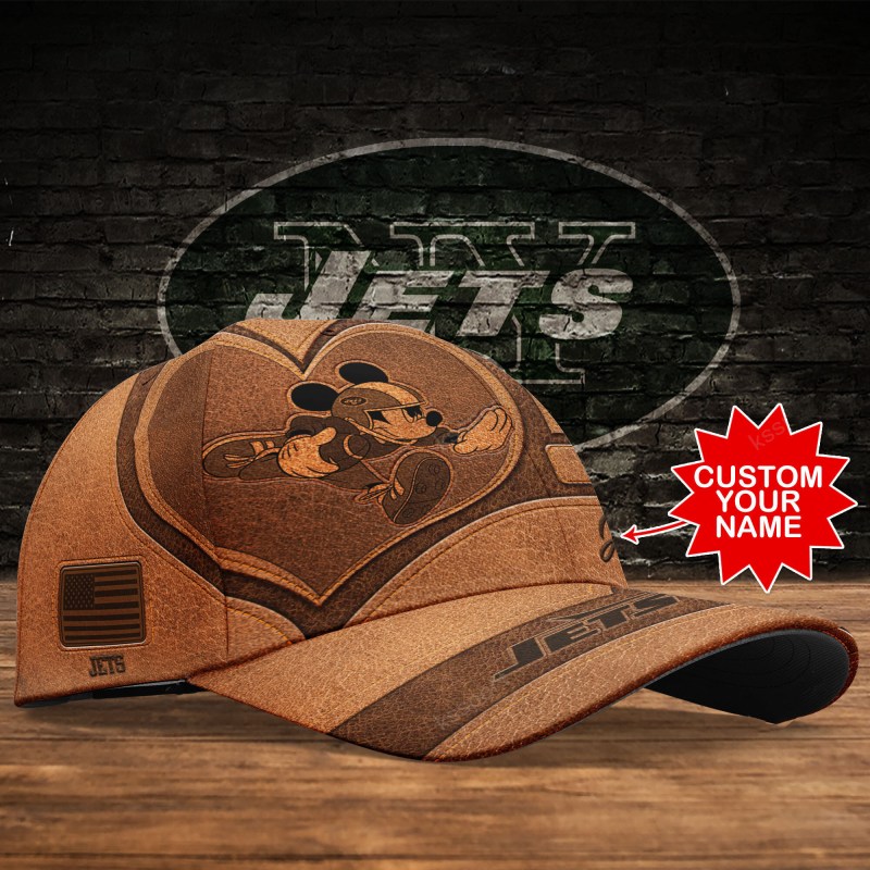 New York Jets Personalized Classic Cap Back View