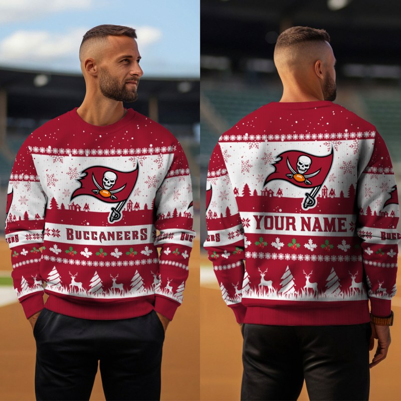 Tampa Bay Buccaneers Ugly Christmas Sweater Outdoor Style 4