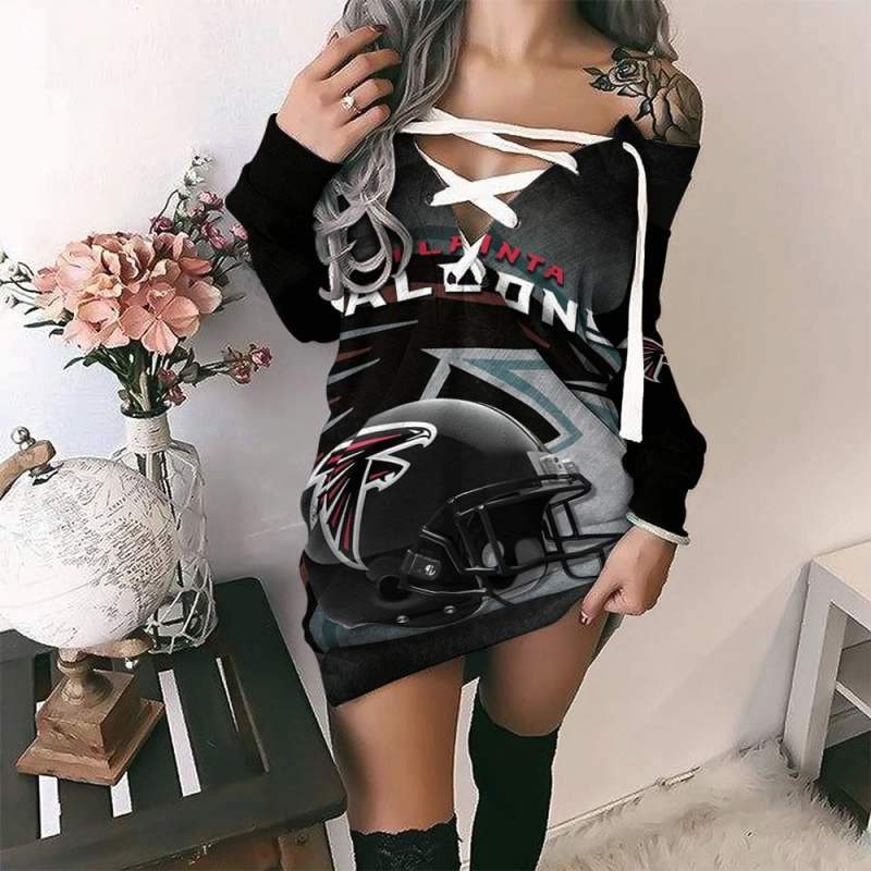 Atlanta Falcons Lace-Up Sweatshirt