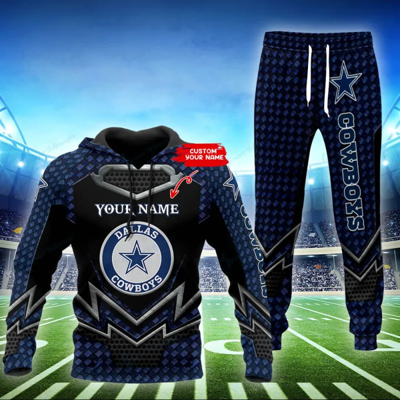Dallas Cowboys Personalized Hoodie and Jogger Set