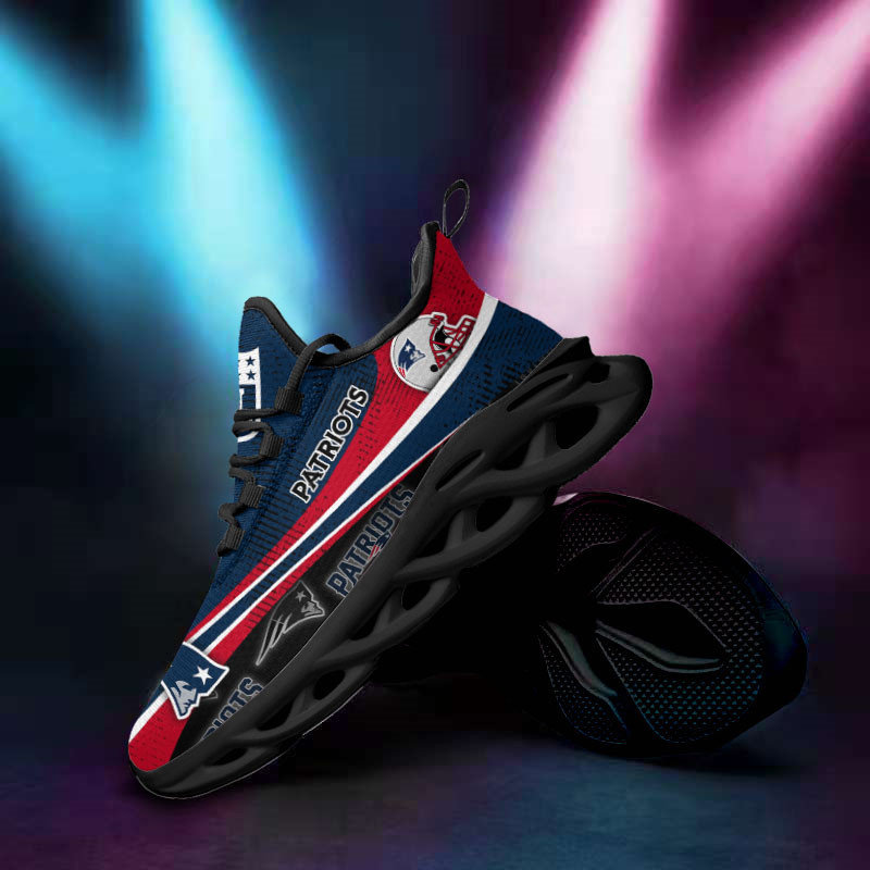 New England Patriots Yezy Running Sneakers Top View