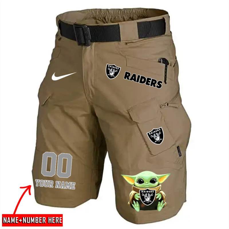 Back View of Raiders Shorts