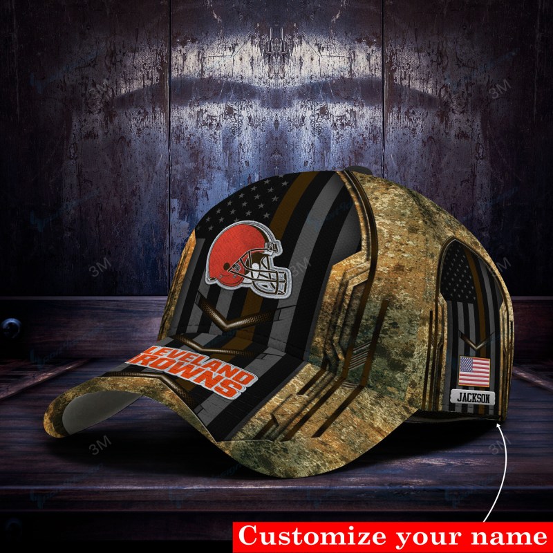 Cleveland Browns Personalized Classic Cap Detail