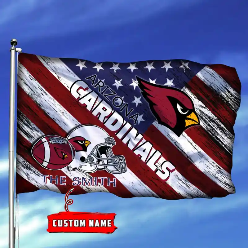 Arizona Cardinals Personalized Flag